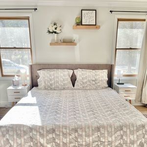 King boho duvet cover and shams